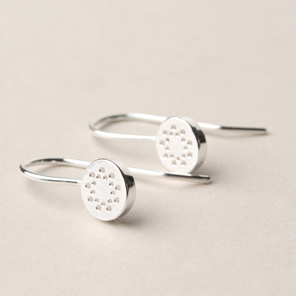 Boucles d’oreilles Round Point en argent sterling 925