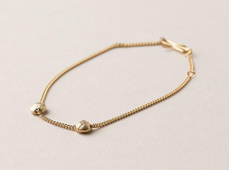 Fine Chain Bracelet in Goldplated Silver Feminine Bracelet Etsy