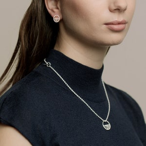 Toggle necklace Kinki in silver