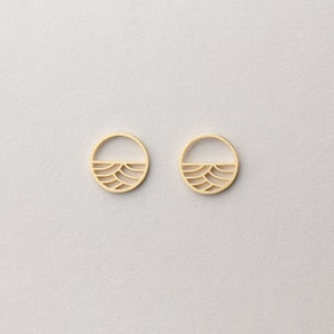 Statement earrings Kinki, mini in silver or gold