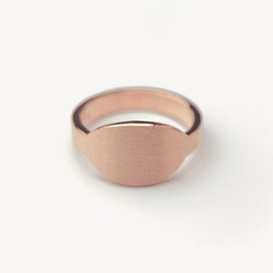 Oval signet ring silver goldplated rosegoldplated, minimalistic signet ring woman, personalised ring silver, modern family signet ring