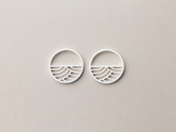 Sustainable Earrings Kinki Small in Silver or Gold Etsy Canada