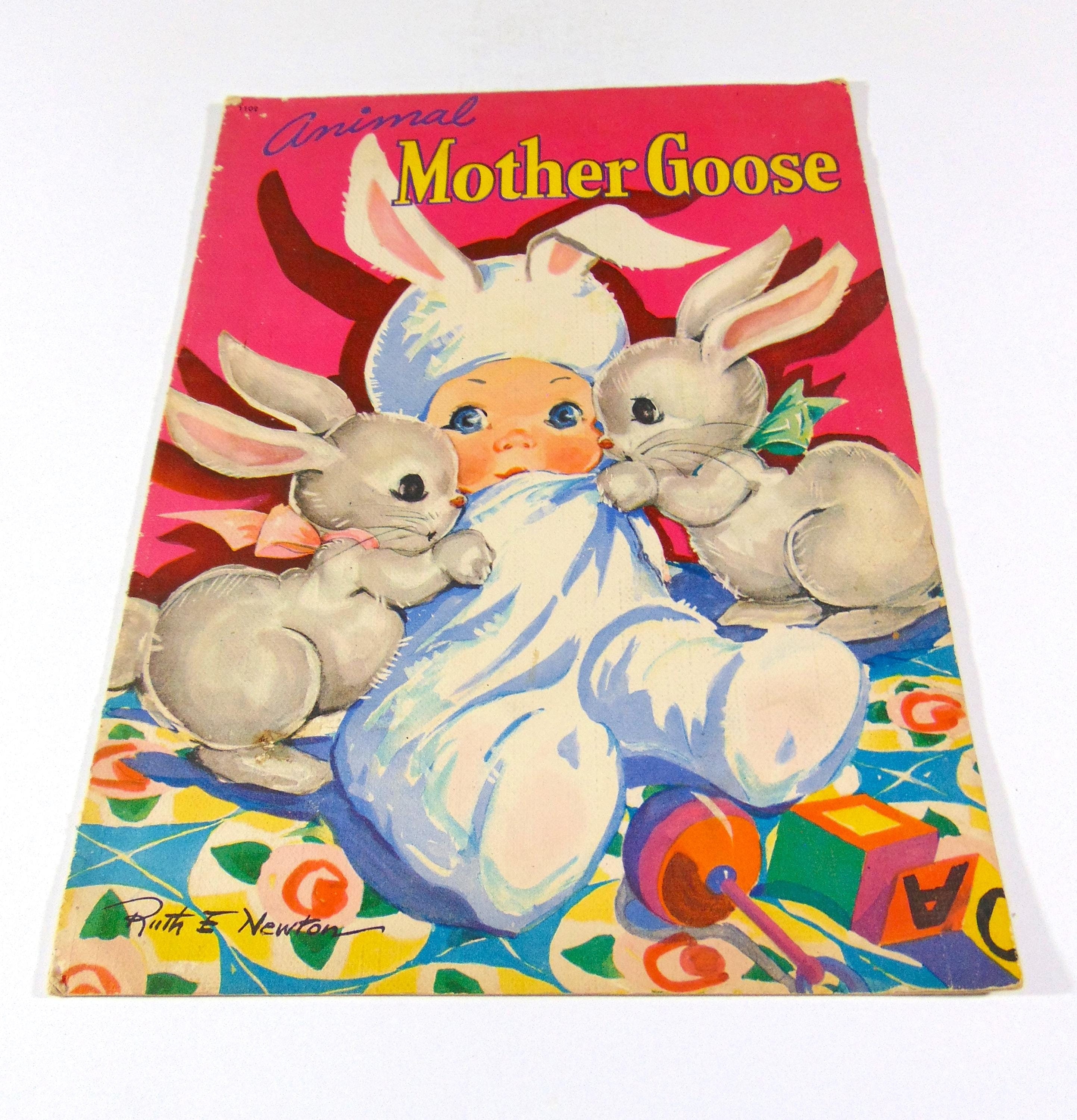 Animal Mother Goose 絵本　ルース　E ニュートン Animal Mother Goose 1942 Ruth E. Newton Whitman Publishing