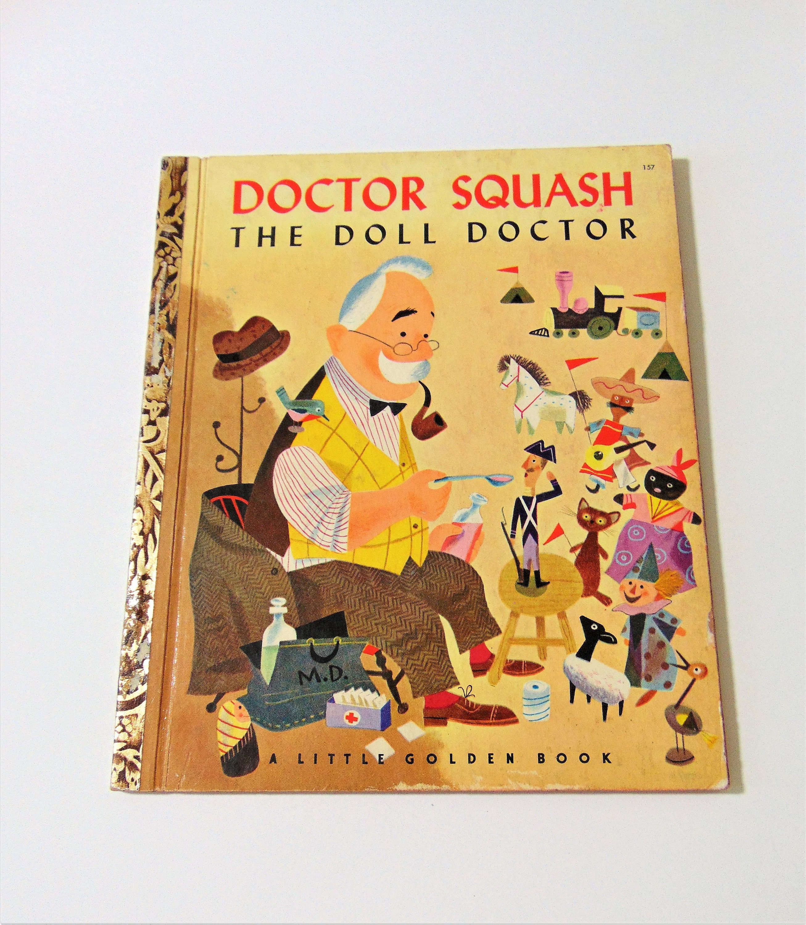 Doctor Squash the Doll Doctor Vintage 1950s Little Golden -  Hong Kong