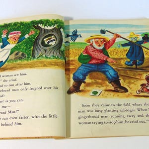 The Gingerbread Man, Vintage Little Golden Children's Book, Told by ...
