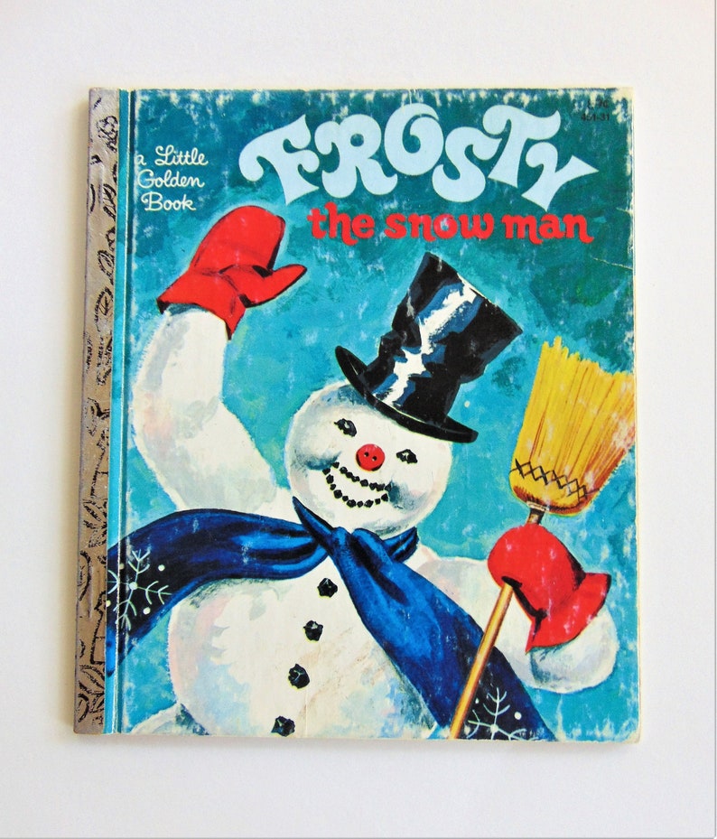 Frosty the Snowman Vintage 1980s Little Golden Book Story image 1