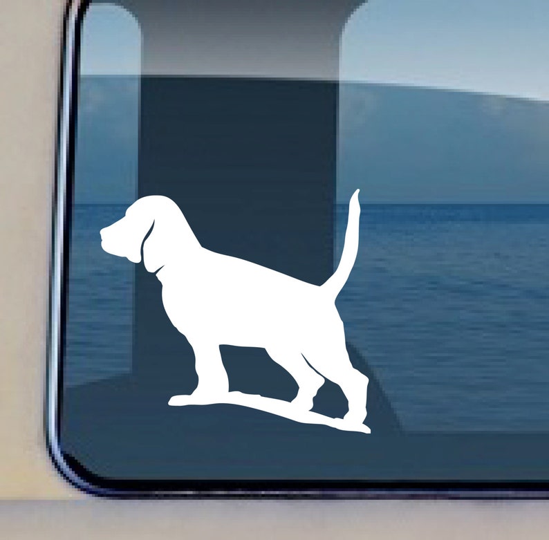 Beagle Decal 337 Car Window Decals Dog Breed Stickers Pet Etsy
