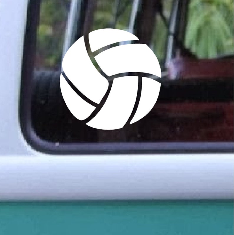 Volleyball Decal Sport Sticker 40, Car Window Decals, Sport Decals, Kids Sport Stickers, Wall Decals, Water Bottle Decals image 1