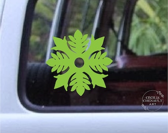 Hawaiian Breadfruit Vinyl Decal, Decorative Sticker, USA Made