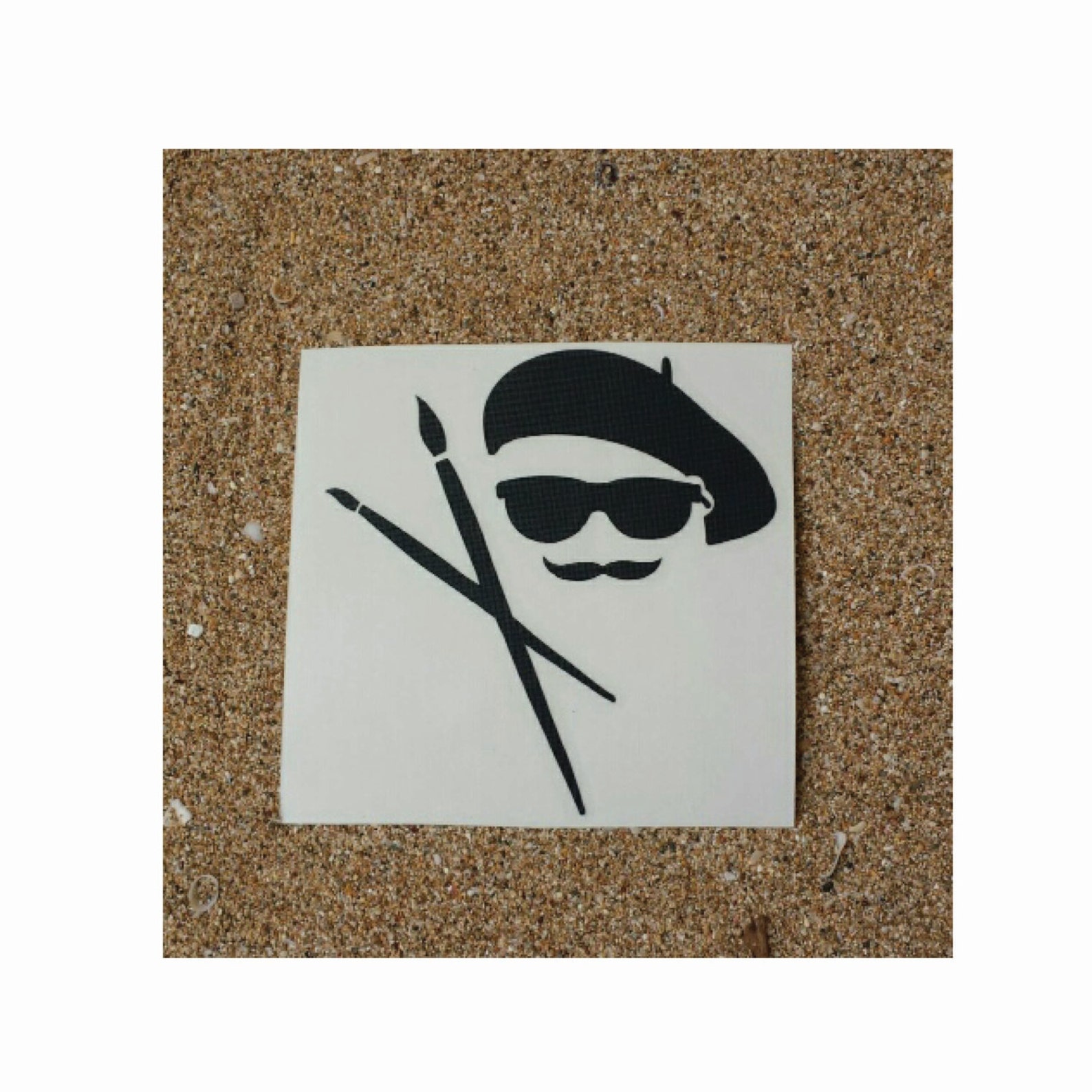 Artist Guy Decal 601 Car Window Decals Art Decals Wall Etsy