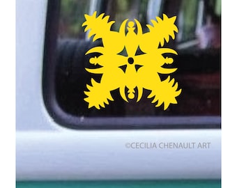 Pineapple Hawaiian Quilt Decal