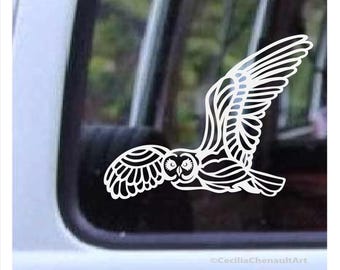 Pueo Hawaiian Owl Decal, Island Style Vinyl Decal
