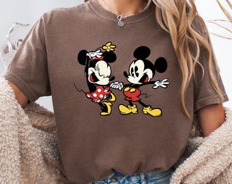 Vintage Mickey Minnie Dancing Shirt, Retro 1930s Mouse Unisex Adult T-shirt, Classic Character Youth Tee, Toddler Shirt, Fan Apparel Gift