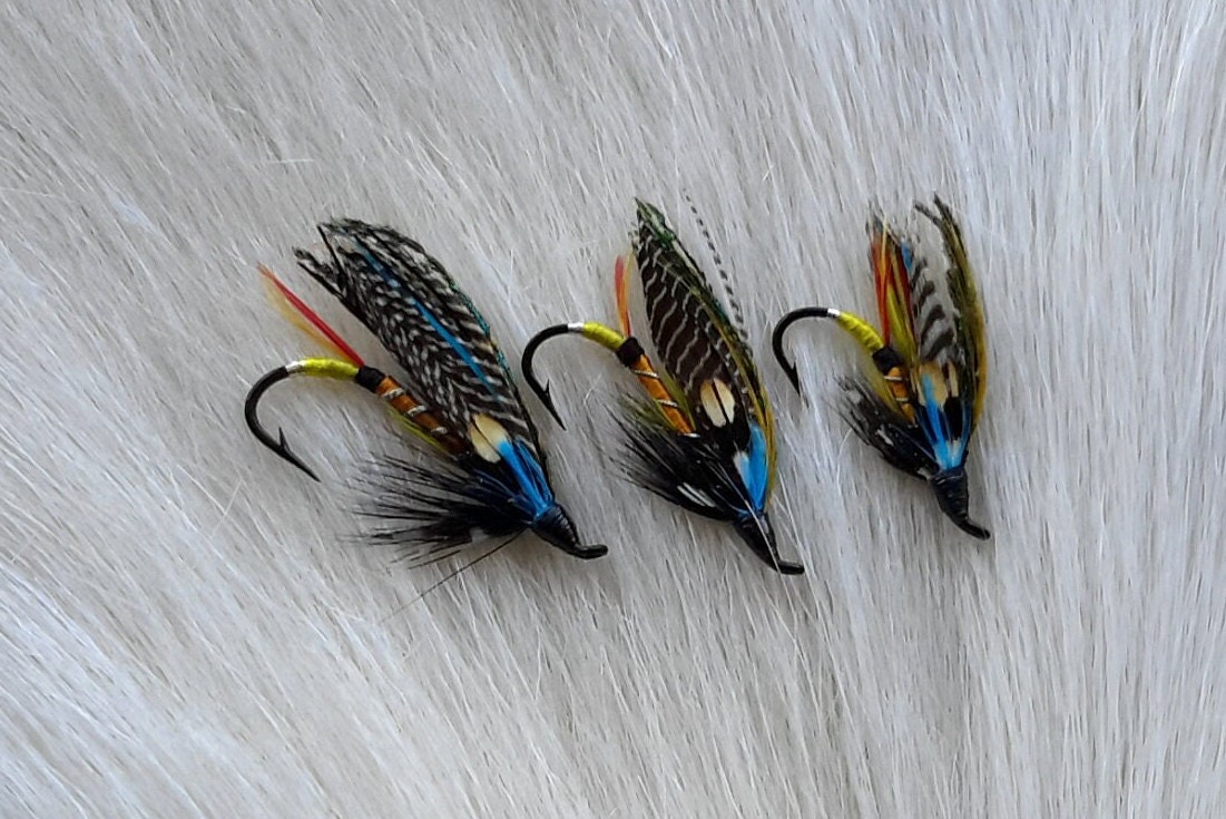 Set of 4 Winnie Staniford Designs Fly Fishing Lure Decorative