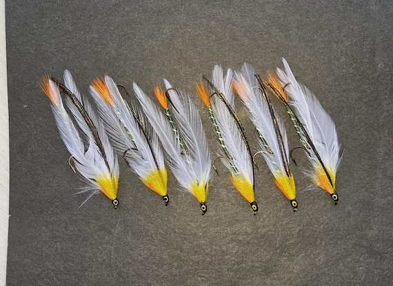 Salmon & Trout Streamer Fly Fishing Flies. Comes with Trolling Hooks.  . Our Most Popular , ".. (6) Size #4,  Ship From Canada