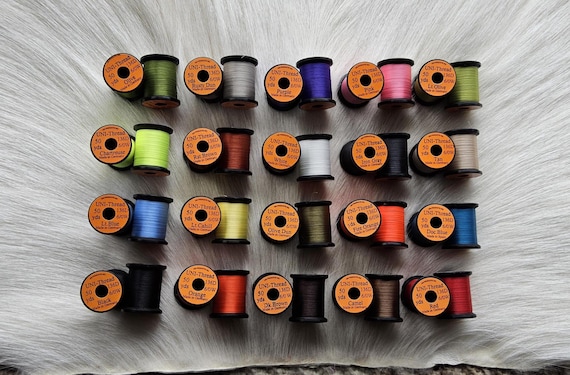 Fly Tying Thread..  20 spool combo.. (50) yards Spool...  6/0..  Uni Products Canada.