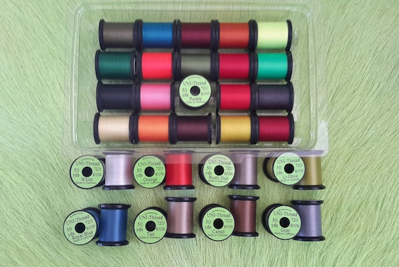 Fly Tying Thread..  28 spool combo.. (50) yards Spool...  8/0...