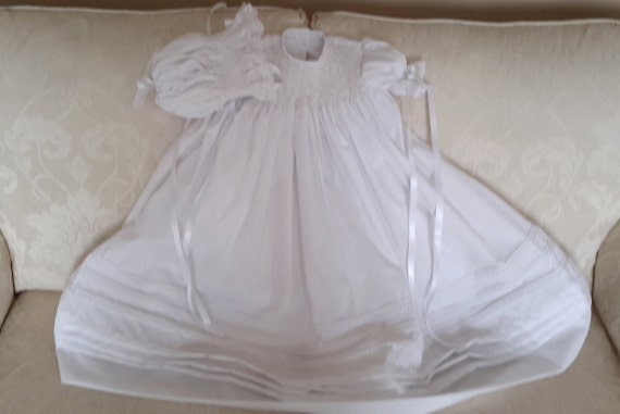 The.. Eternal Love Christening Gown  W/Bonnet.. themycollection2hotm.. Free shipping to USA