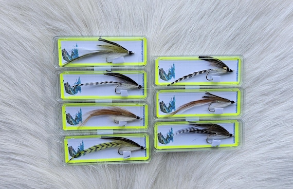 Fly Fishing Flies..  (7) Sand Heel Flies Combo... Asst. Colors..  #103 Combo