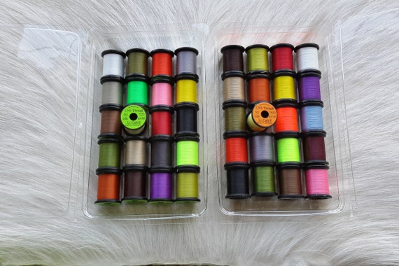 Fly Tying Thread..  40 spool combo.. (50) yards Spool...  6/0 & 8/0...,,  Free Shipping  With Tracking Number.