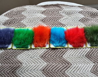 Fly Tying Marabou Feather.. (6) Pack Fly Tying  "Marabou Feather" Combo..