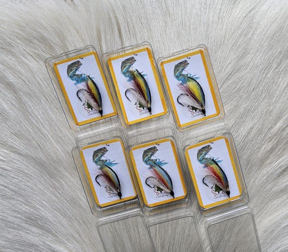 Salmon Flies..  Sports Fishing Flies..  Doiron's Hand Tied Salmon Flies Combo.. (Silver Doctor ) Flies, Size #6.  Partridge Hook.  J.C. Eyes
