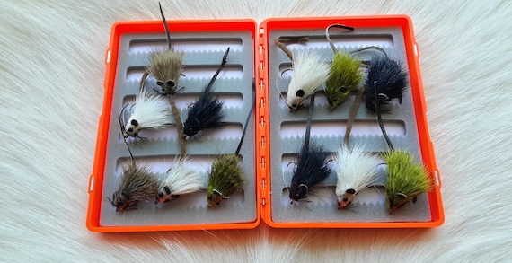 Fly Fishing Flies..  SLS; Mouse Serie Combo.. (12) Flies. Combo #26. Assorted.  .