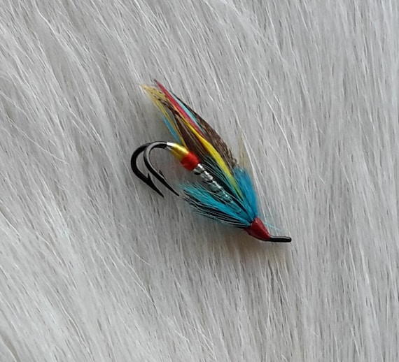 Fly Fishing Flies..  SLS; Fully Dress Salmon Flies .. (1) Flies, Size #4.  Silver Doctor.