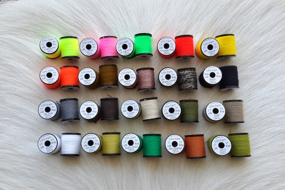 Fly Tying.. Uni-Yarn..  20 spool combo.. (17) yards Spool...
