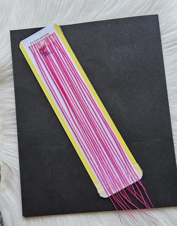 Whiting Saddle Hackle (Feather) Color, Pink..