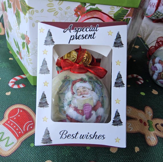 Christmas Balls Tree Ornament (Set Of Two). Ship From Canada. Made out of unbreakable Foam design. Set of these  crafted with House