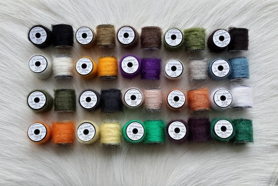 Fly Tying..   Uni-Mohair...   (20) Spool Combo.
