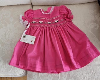 Hand Smocked Girls Dress.... Baby Carriages.....By The My Collection 2