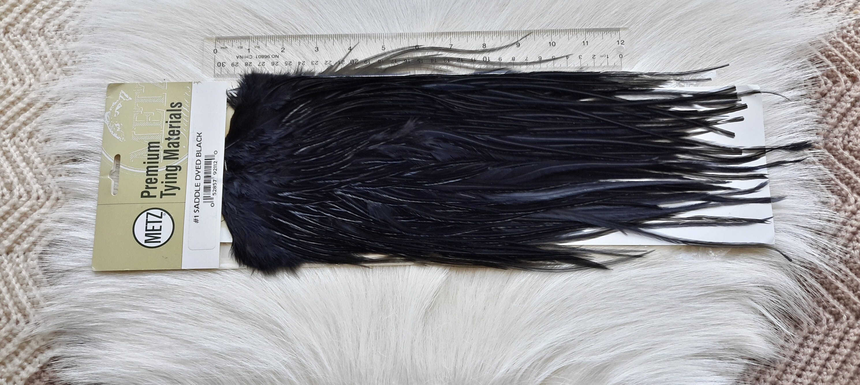 フライマテリアル フェザー Metz Feathers 2点 ＃1 HEN NECK DYED BLACK/＃1 HEN NECK DUN Metz Genetic Hen Neck Grade 1 | Fly Tying Materials