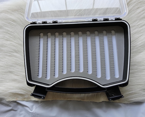 Fly Fishing Fly Box..  #SK010,,  Black Color. Waterproof   Fly Box Case.  Great Gift Occasion.