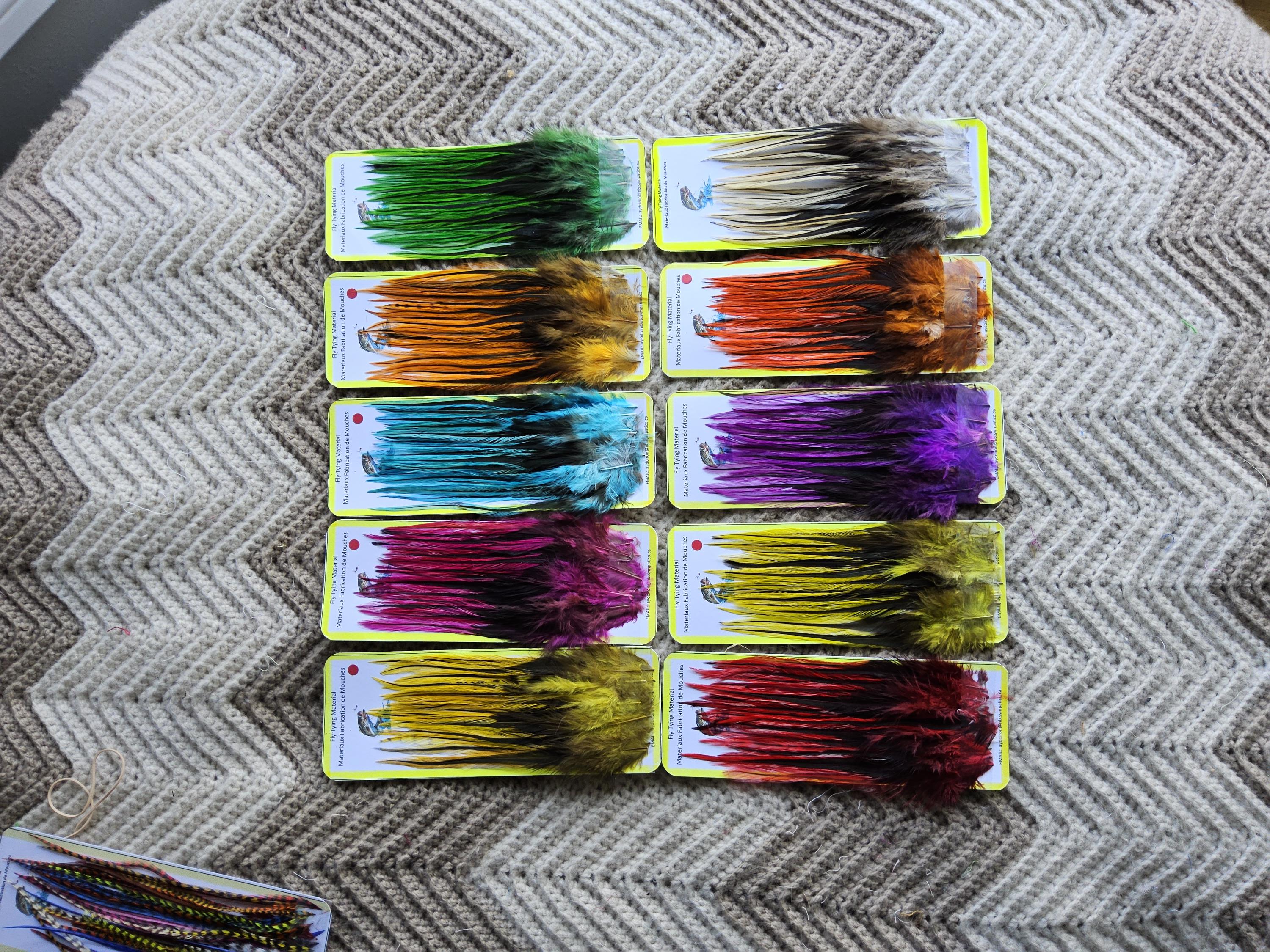 Badger Saddle Hackle - Etsy