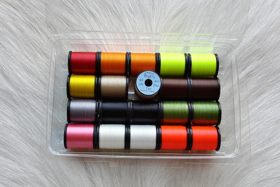 Fly Tying Thread..  20 spool combo.. (80) yards Spool... Big Fly Thread
