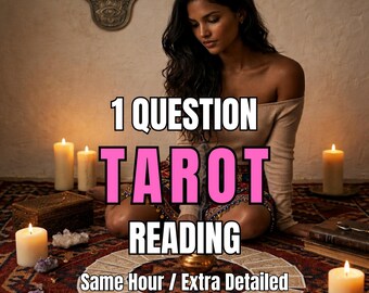 1 Question Tarot Reading | Clear & Intuitive Guidance | Personalized Insight | Same Hour Delivery