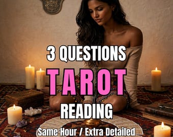 3 Question Tarot Reading – Clear Answers, Intuitive Guidance & Personalized Insight – Same Hour Delivery