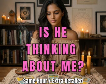 Is He Thinking About Me? Love Tarot Reading | Energy Check | Instant & Same hour Delivery