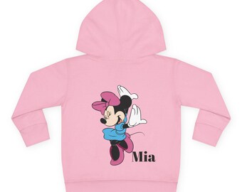 Minnie Mouse Dancing Toddler Hoodie | Personalized Name Option