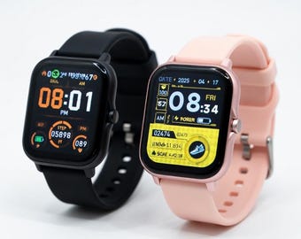 Smart Watch: Bluetooth Calling, Notifications, Activity Tracking (iOS/Android)