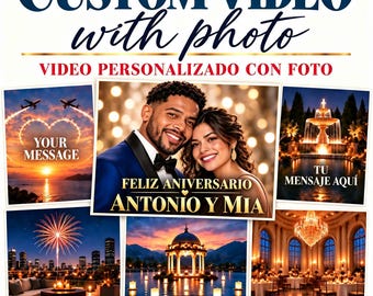 Personalized Cinematic Video with Photo, Custom Digital Gift, 5 Scene Video