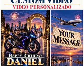 Personalized Cinematic Video, Custom Digital Gift, 2 Scene Video