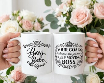 Boss Babe Ceramic Mug: Empowering Coffee Cup for Women Entrepreneurs