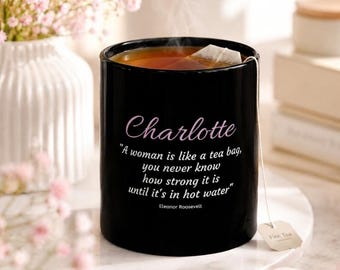 Personalized Mug Custom Name Coffee Cup Strong Woman Gift Boss Gift