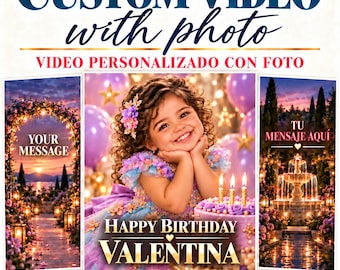 Personalized Cinematic Video with Photo, Custom Digital Gift, 3 Scene Video