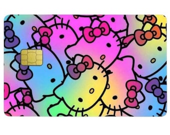 Hello Kitty Rainbow Credit Card Skin Holographic