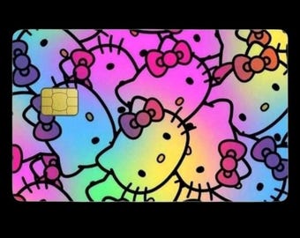 Hello Kitty Rainbow Credit Card Skin holographisch