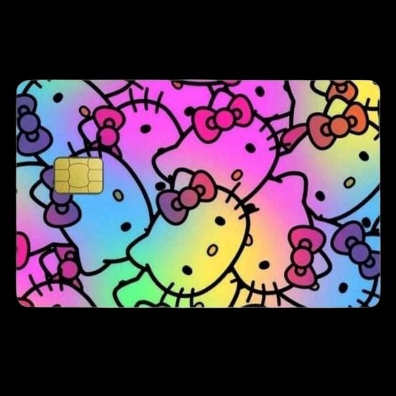 Hello Kitty Rainbow Credit Card Skin Holographic image 1